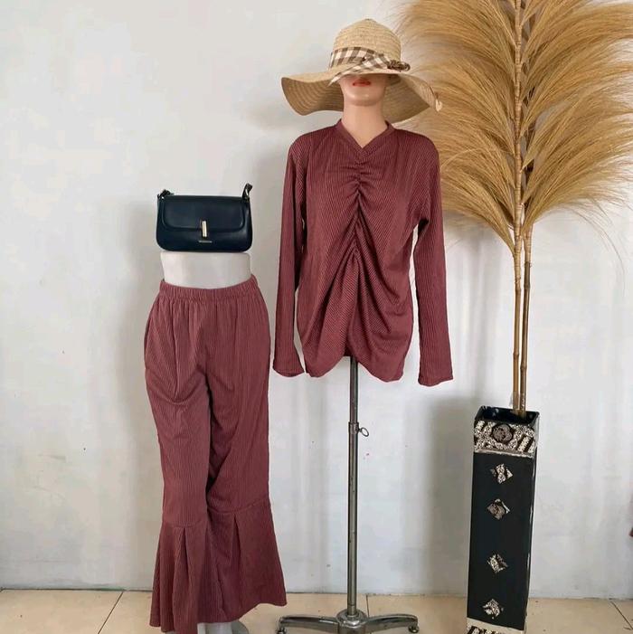 SETCEL KEKINIAN KENIT LIDI IMPORT PREMIUM Wanita