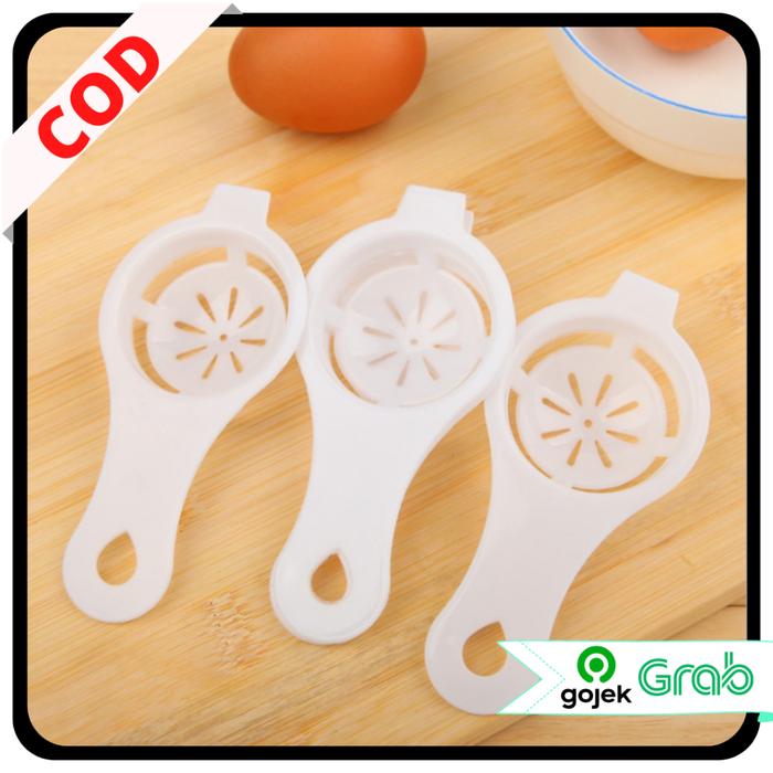 KAISSO - EGG SEPARATOR ALAT PEMISAH KUNING TELUR SENDOK PLASTIK PENYARING PUTIH TELUR