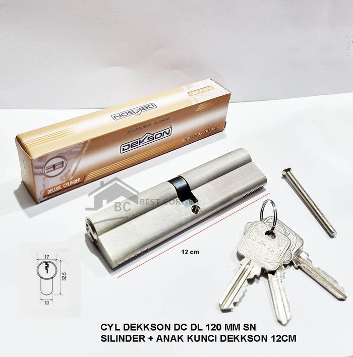 SILINDER KUNCI PINTU DEKKSON 12 CM / CYLINDER DEKSON DC DL 120MM SN