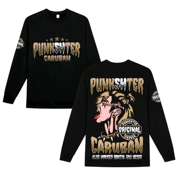 Promo !! Gratis Stiker Norm STORE Longsleeve | Custom Punkshter Caruban PSHT | Cotton Fleece 280 330