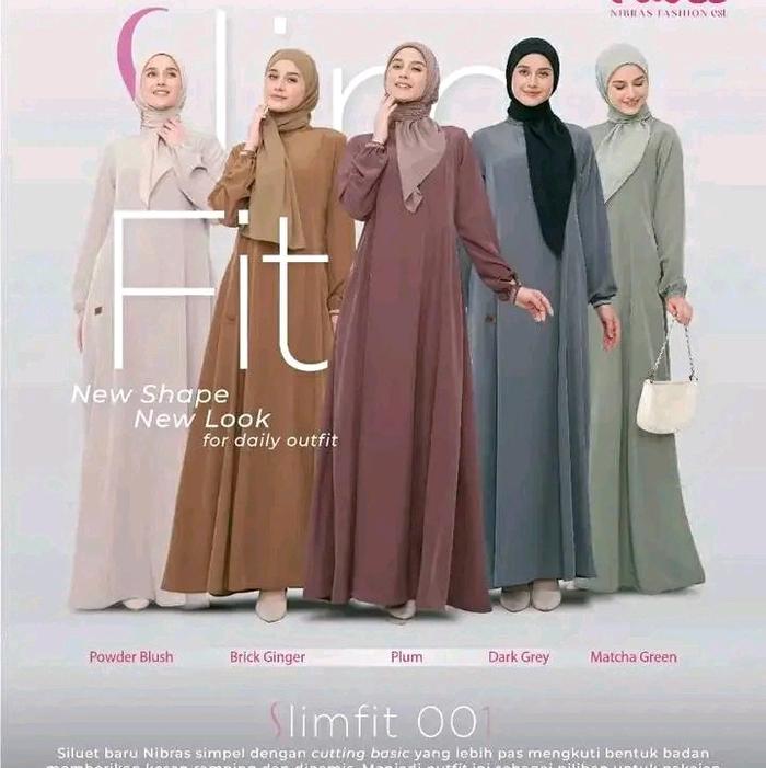 Gamis Nibras Slim Fit 001/Slim Fit 001 Nibras/Nibras Slimfit 001/Gamis Nibras Slim/Gamis Nibras Terb