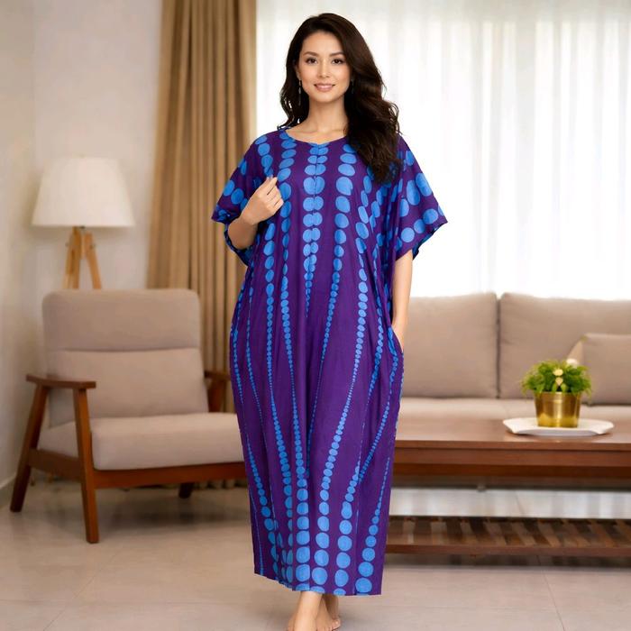 Daster Evelyn Rayon Premium Tebal Halus Daster Batik sedia Daster Midi Bali Daster Busui Jumbo