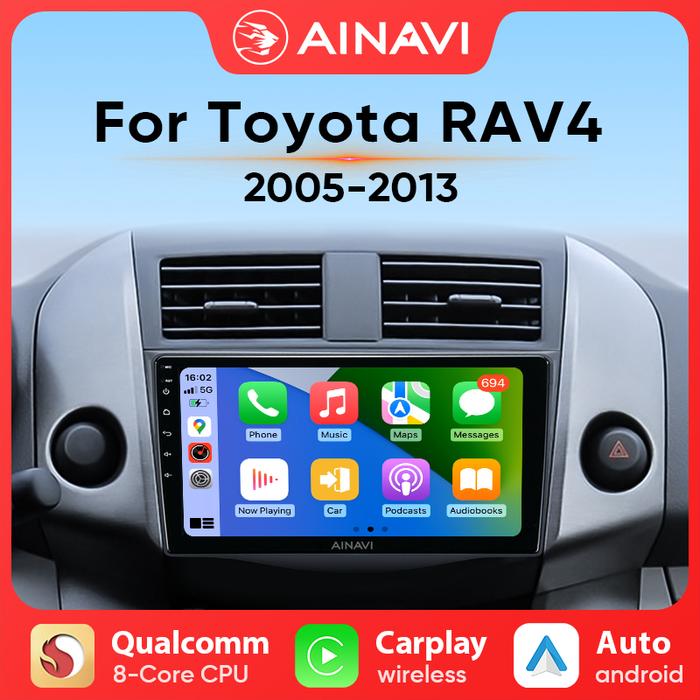 Ainavi Car radio Android auto For Toyota RAV4 Rav 4 2005-2013 Carplay