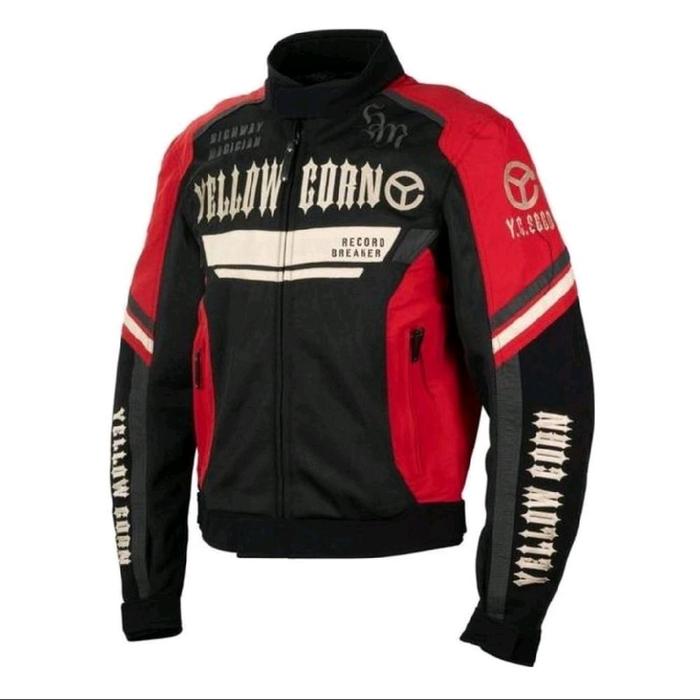 JACKET YELLOW CORN SJ-5105 RED | JACKET BIKERS NEW 2025 COLLECTION ORIGINAL YC JAPAN