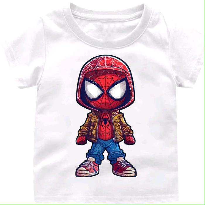 Kaos Anak/ Kaos Anak Spiderman/ Kaos Spiderman Berjaket