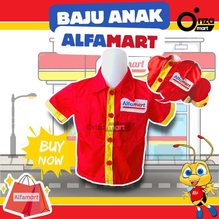 Kostum Kasir Indomaret/Baju Anak Laki-Laki & Perempuan/Cosplay Profesi Kasir Indomaret - INDOMARET, 