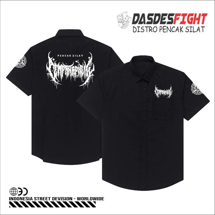 KEMEJA HEM PENCAK SILAT CEMPAKA PUTIH PSCP DESAIN METAL
