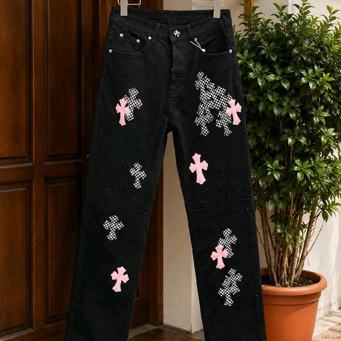Chrome Hearts Chess Patch Jeans