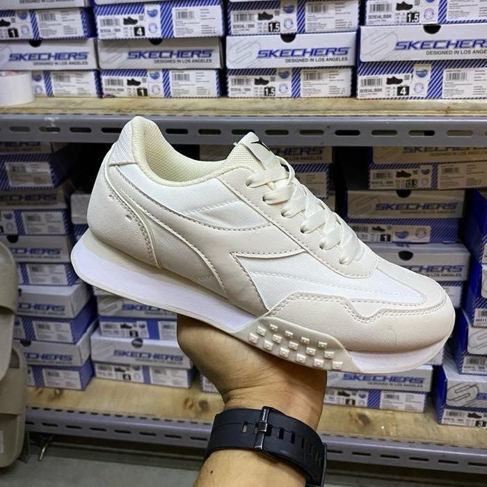 Diadora Sepatu Wanita Nevillie Original - Beige, Sneakers Berkualitas Tinggi, Size 36-40, SKU DIACA2