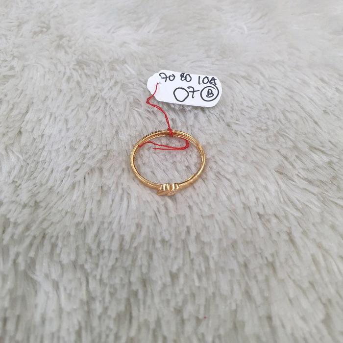 cincin 2daun ad 2 New Arrival emas kadar 70% berat 0,7gram size : 20