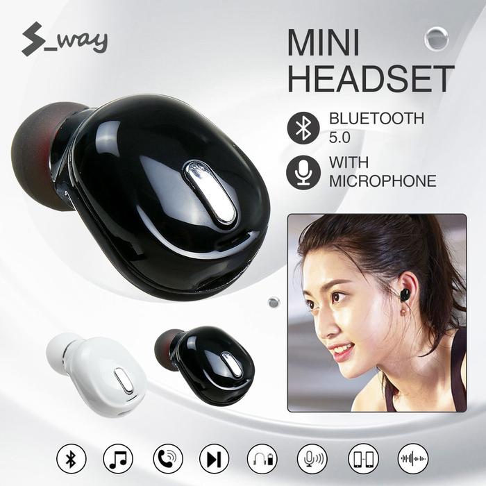 S-way X9 Earphone Bluetooth Mini 5.0, Headset Gaming Olahraga dengan