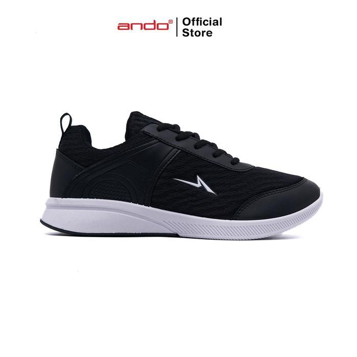Ando Official Sepatu Sneakers Adrina Wanita Dewasa - Hitam/Putih