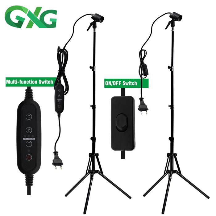Metal Tripod for E27 Plant Lamp With On-Off / Multi-Function Switch