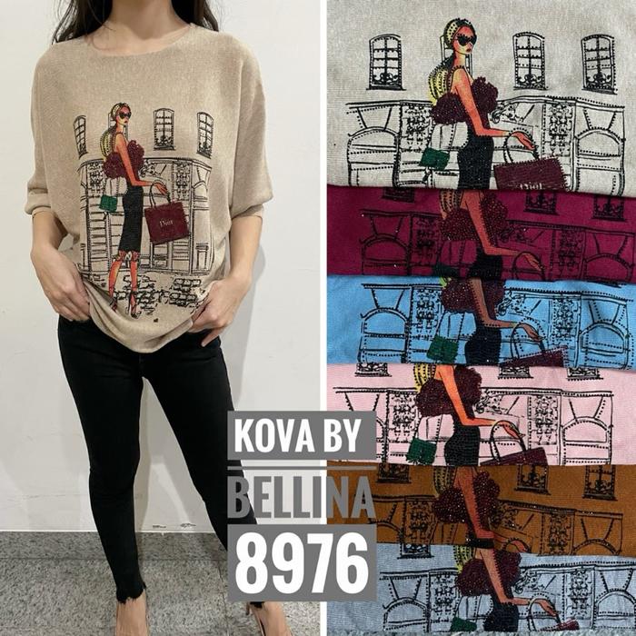 Kova by Bellina 8976 Rajut Premium Cantik dan Nyaman untuk Wanita Atasan