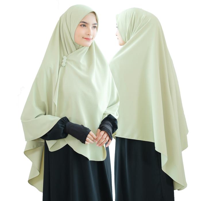 Mazaya | Jilbab Hijab Semi Instan Syar'i Panjang Lebar Simpel Polos Cantik Unik Non Pet Free Bros