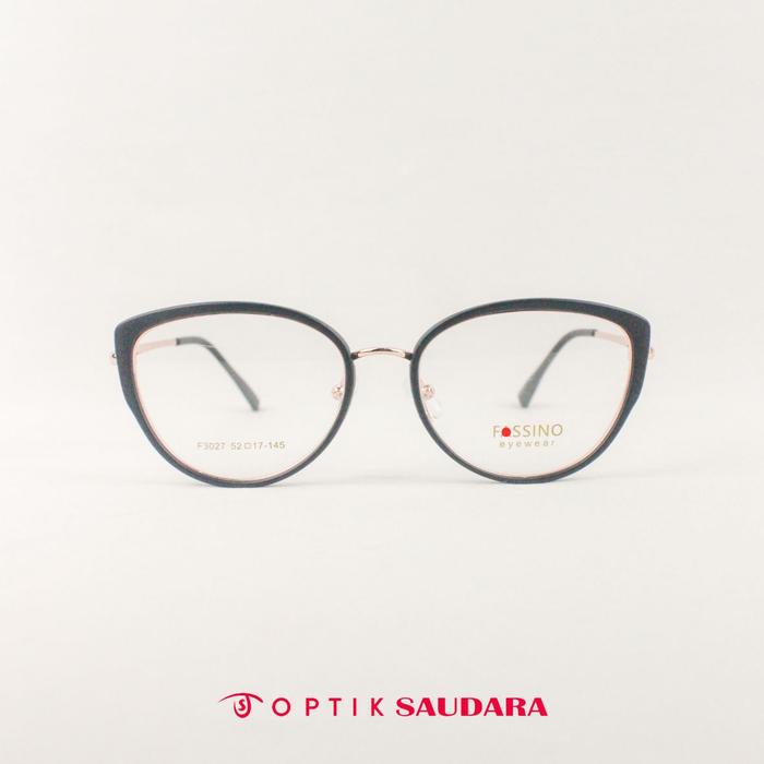 Optik Saudara - Frame Fassino - Kacamata Wanita Model Cat Eye Super Stylish F FAS3027 C10 52