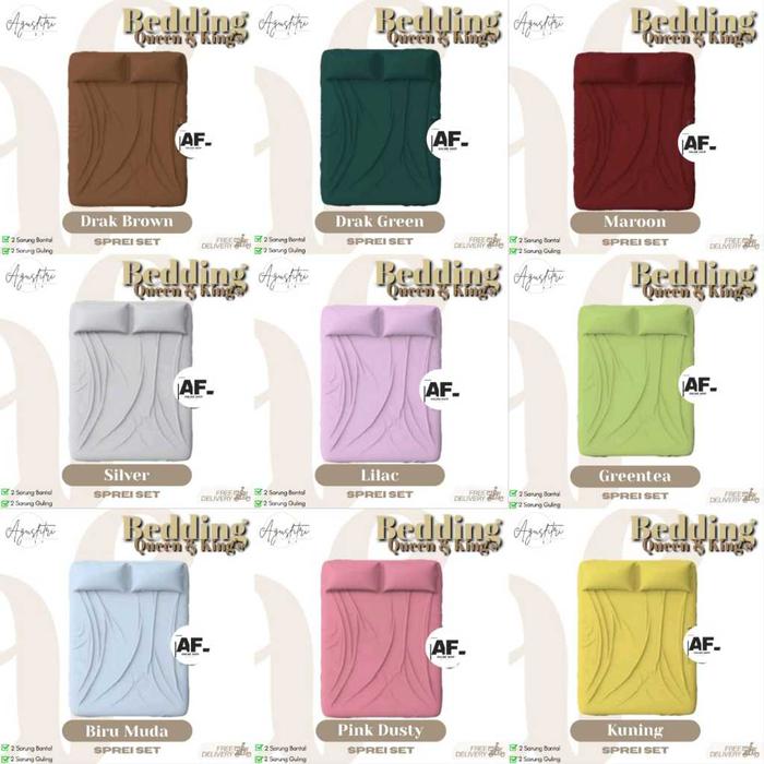 Sprei Set 160x200 Queen Sprei Polos 160x200 Sprei 160x200x30 Polos Sprei Set Sarung Bantal Guling