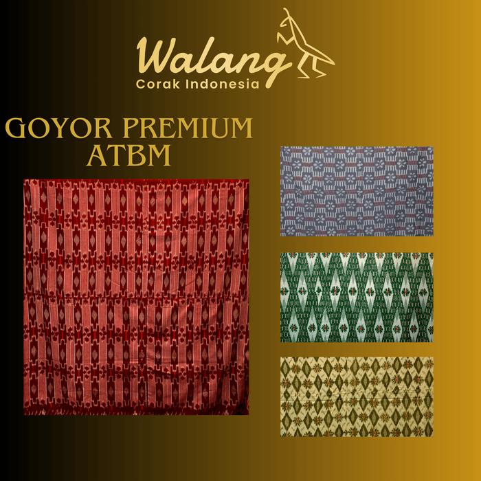 Promo Sarung Walang Super Goyor Pria Premium ATBM Warna Merah, Putih, Kuning, Hijau Motif Etnik Kual