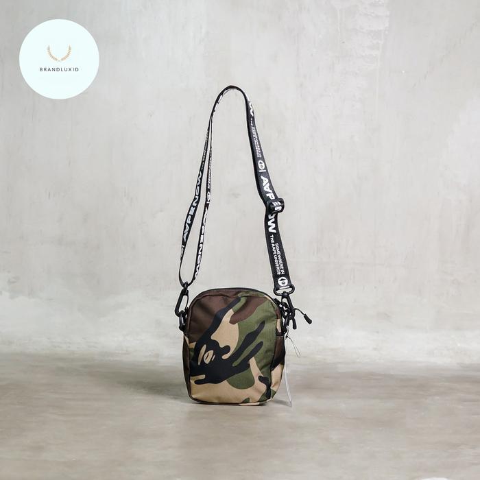 AAPE by A Bathing Ape Now Camo Sling Bag in Green & Desert
