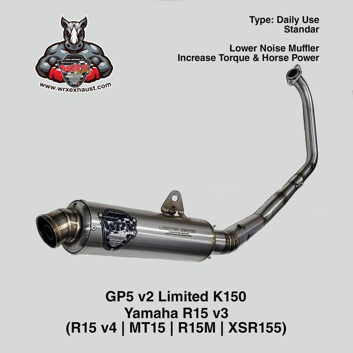 Knalpot Wrx Gp5 V2 Limited K150 R15 V3