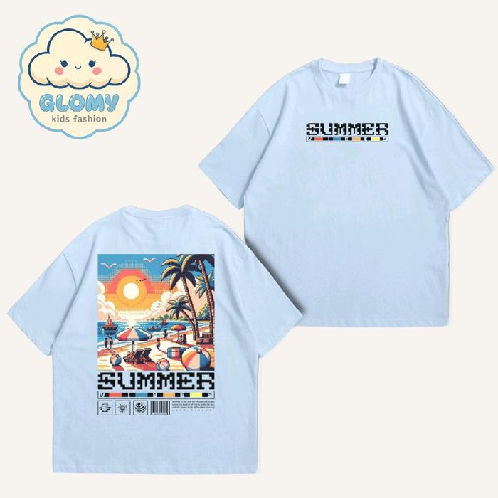 kaos surfing anak 1-8 tahun kaos katun kaos distro anak kaos clothing anak baju distro anak baju clo
