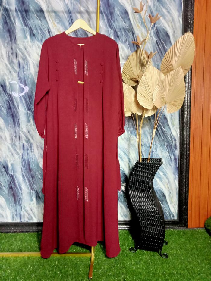 gamis payet terbaru//gamis iyaluna//pakaian muslimah Dewasa buat Lebaran