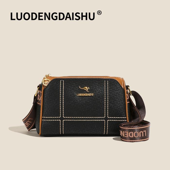 Tas Selempang CHF23 Wanita Import Warna Hitam Putih 24x12x15 cm - Slingbag