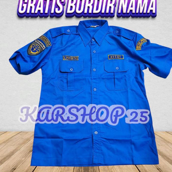 KEMEJA AVSEC LENGAN PENDEK TERBARU SERAGAM AVSEC ATASAN BAJU AVSEC KEMEJA AVSEC ATASAN BAJU AVSEC