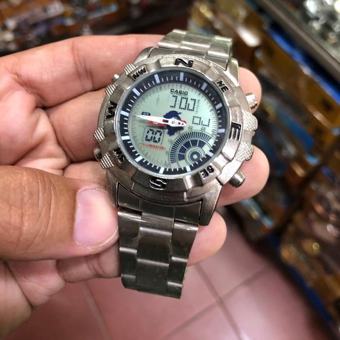 Casio Jam Tangan Pria Model 300 Series dengan Tampilan Digital dan Analog