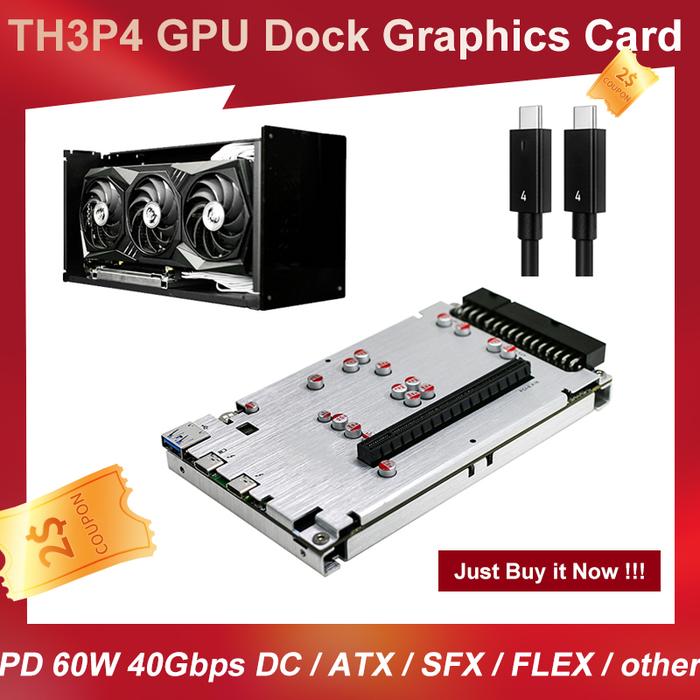 TH3P4G3 Mini GPU Dock Graphics Card Extension Dock External Graphics