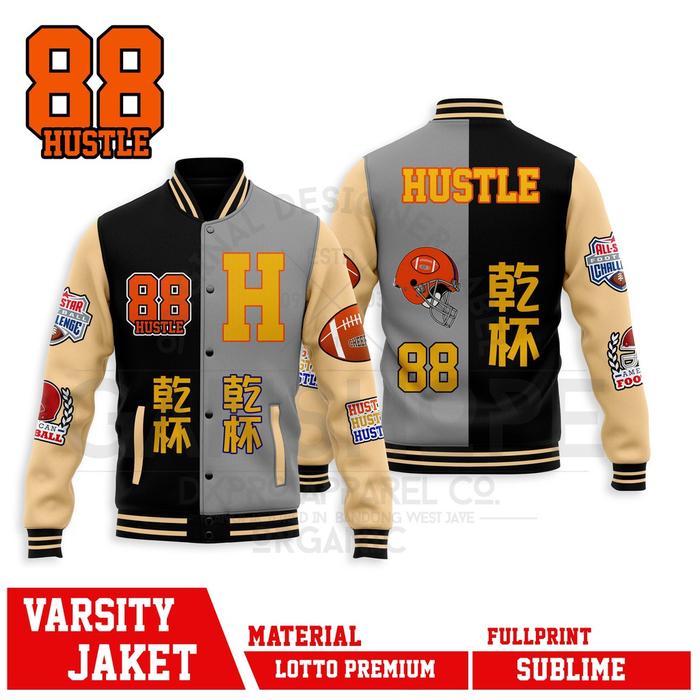 JAKET VARSITY Baseball HUSTLE 88