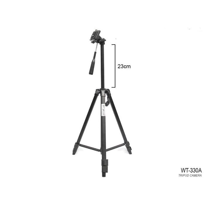 TRIPOD WEBCAM KAMERA DSLR & ACTION CAMERA - WT-330A BLACK