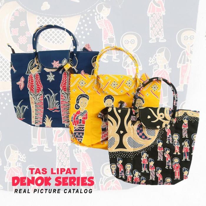 Tas Batik Lipat Denok Series / Totebag Batik Bu Tedjo
