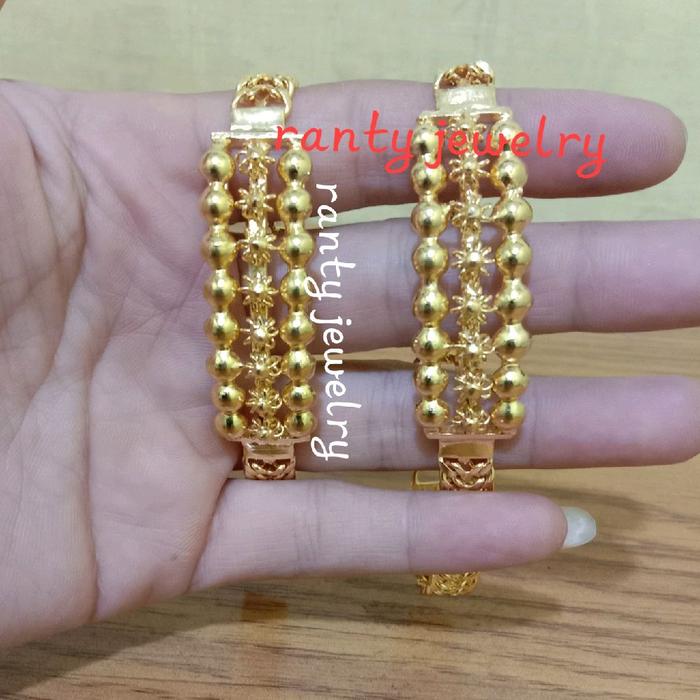 Gelang Replika Emas 24k, Gelang Matahari Wanita