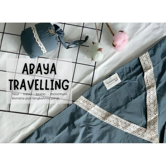 Hanania Label- Hanania Abaya Treveling Mini Parasut Premium Bisa Masuk Saku