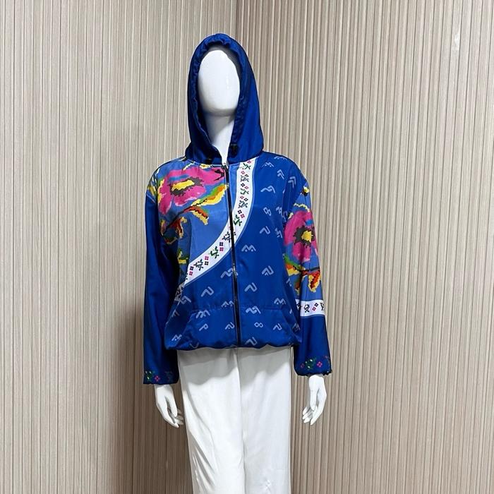 Jaket lagosi lontara baby blue