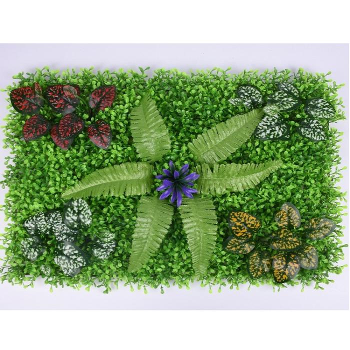 Green Artificial Plants for Wall Decor Fake Plants Panel Grass