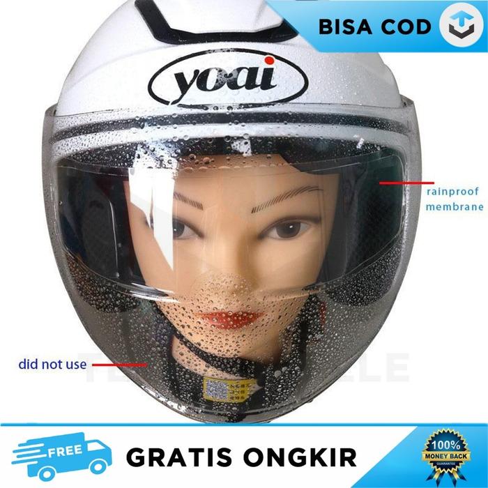 STIKER ANTI FOG HELM MOTOR STICKER KACA FILM ANTI EMBUN HUJAN SILAU