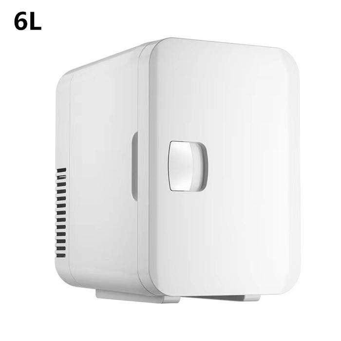 Kulkas Mini mobil 6L, kulkas portabel 12V 110V 220V untuk kamar,