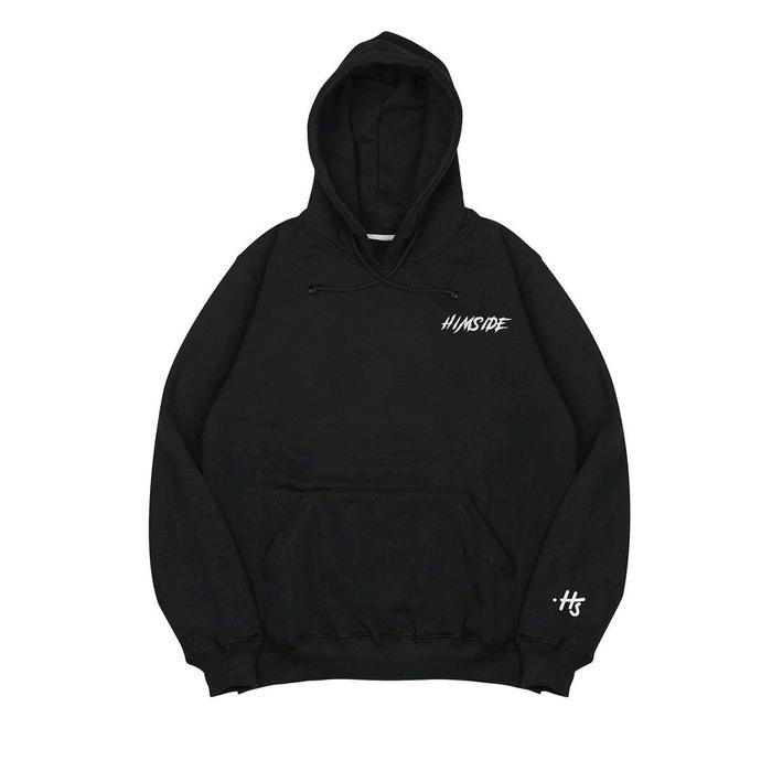 FULLOVER HOODIE sacrifice Black by himside Fleece Katun Nyaman Sweater Pria