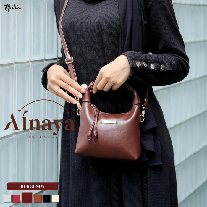 Bakoel.tas-AINAYA By Gabia mini bag slingbag tas selempang wanita kekinian slempang anti air waterpr