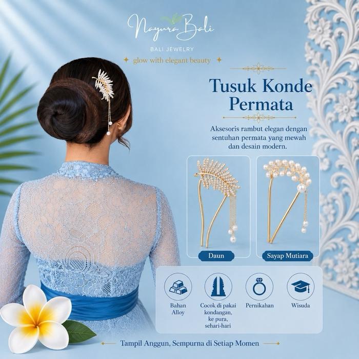 TUSUK KONDE BUNGA / Tusuk Konde / Tusuk Konde Modern / Tusuk Konde Bunga / Aksesoris Hairdo / Akseso