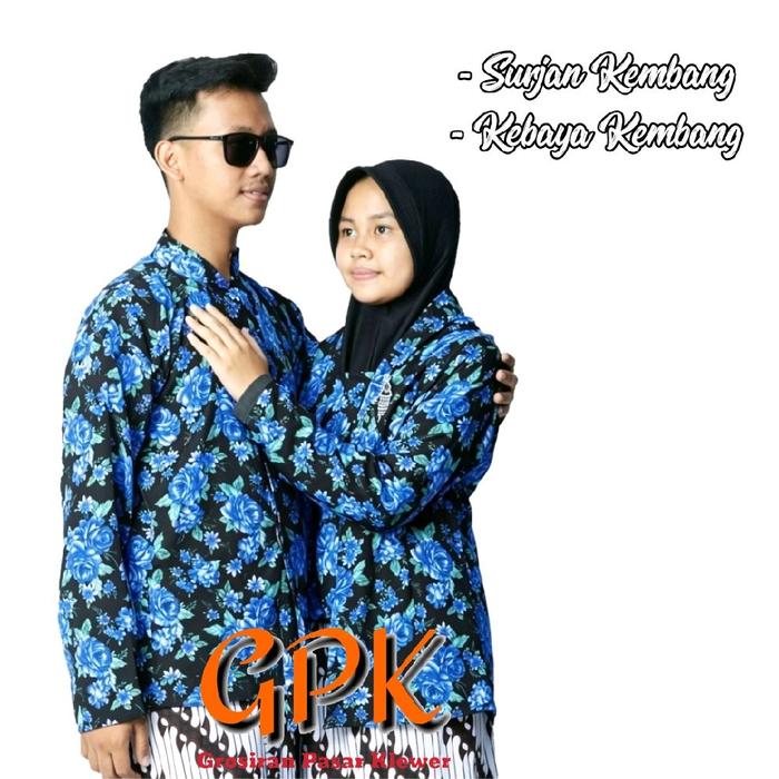 Surjan Kebaya Kembang Sarimbit / Baju Kembang Couple