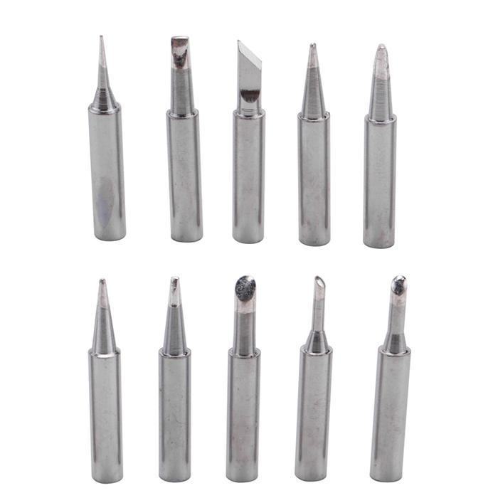 10 Tip Set Tips Soldering Tip Set for Soldering Iron 900-T-I/ BK/