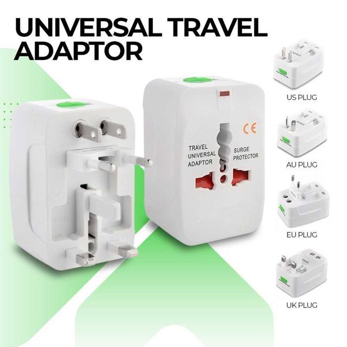 UNIVERSAL TRAVEL ADAPTER CHARGER ADAPTOR PLUG US UK AUSTRALIA JEPANG