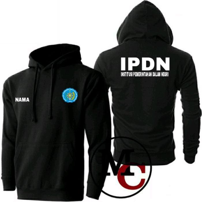JAKET HOODIE INTANSI / IPDN / INSTITUSI PEMERINTAHAN DALAM NEGERI WARNA HITAM