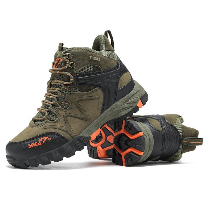 SEPATU GUNUNG HIKING PRIA SNTA 496 / 503 GREEN WATEROOF *