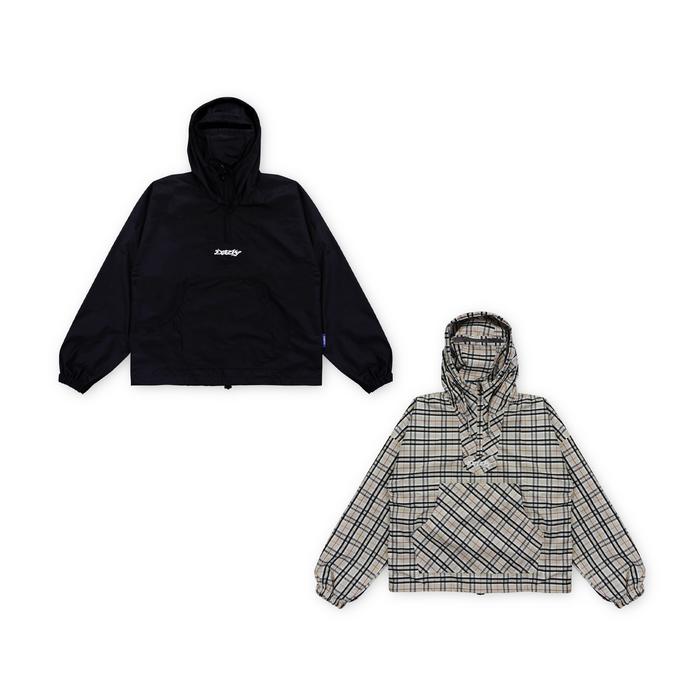 DIRTYBUSINESS JACKSON BALACLAVA WATERPROOF TRACKSUIT BLACK & PLAID JACKET
