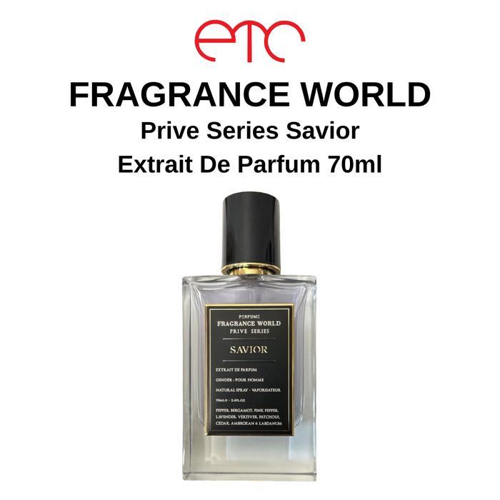 (PROMO) PARFUM FRAGRANCE WORLD PRIVE SERIES SAVIOR EXTRAIT DE PARFUM 70ML FOR MEN