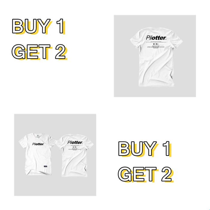[ANAK KAOS] [BUY 1 GET 2] KAOS PILOTTER TATU PUTIH ORIGINAL Fxtyeajdoof